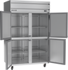 HRS2HC-1HS | Horizon Top Mount Half Solid Double Door Reach-In Refrigerator