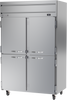 HRS2HC-1HS | Horizon Top Mount Half Solid Double Door Reach-In Refrigerator
