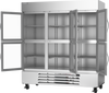 HBR72HC-1-HG | Horizon Bottom Mount Half Glass Door Reach-In Refrigerator