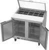 SPE36HC-10-CL | 36" Sandwich Prep Table Two Door with Clear Lid