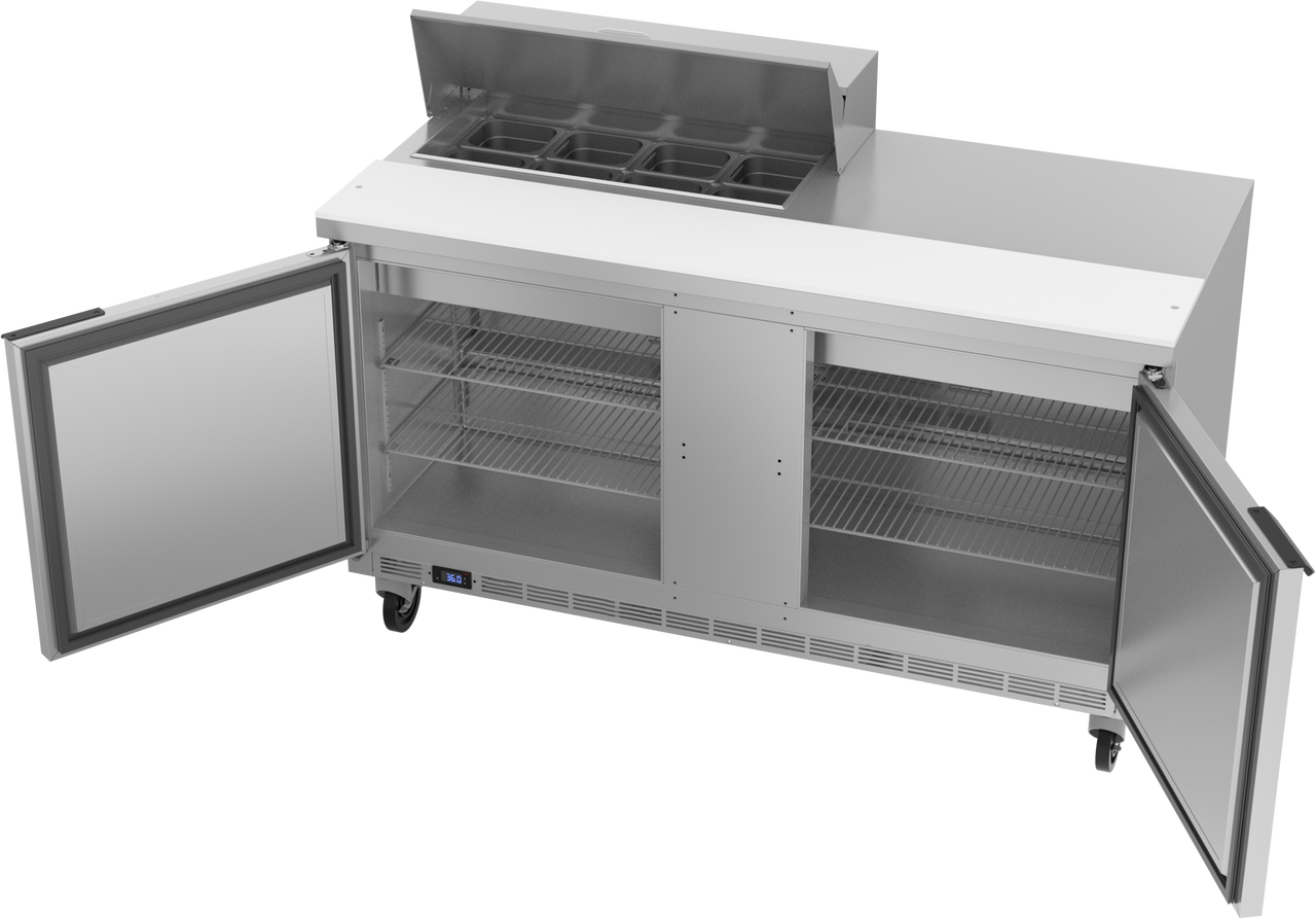 SPE60HC-08 | 60" Sandwich Prep Table Two Door Standard Top