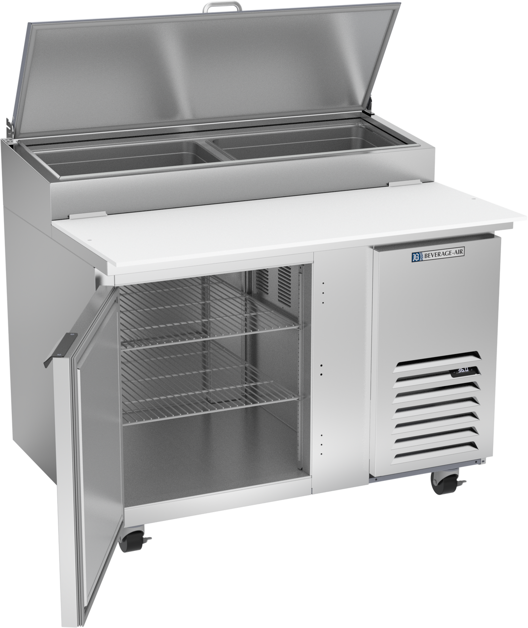 DP46HC | 46" One Door Pizza Prep Table