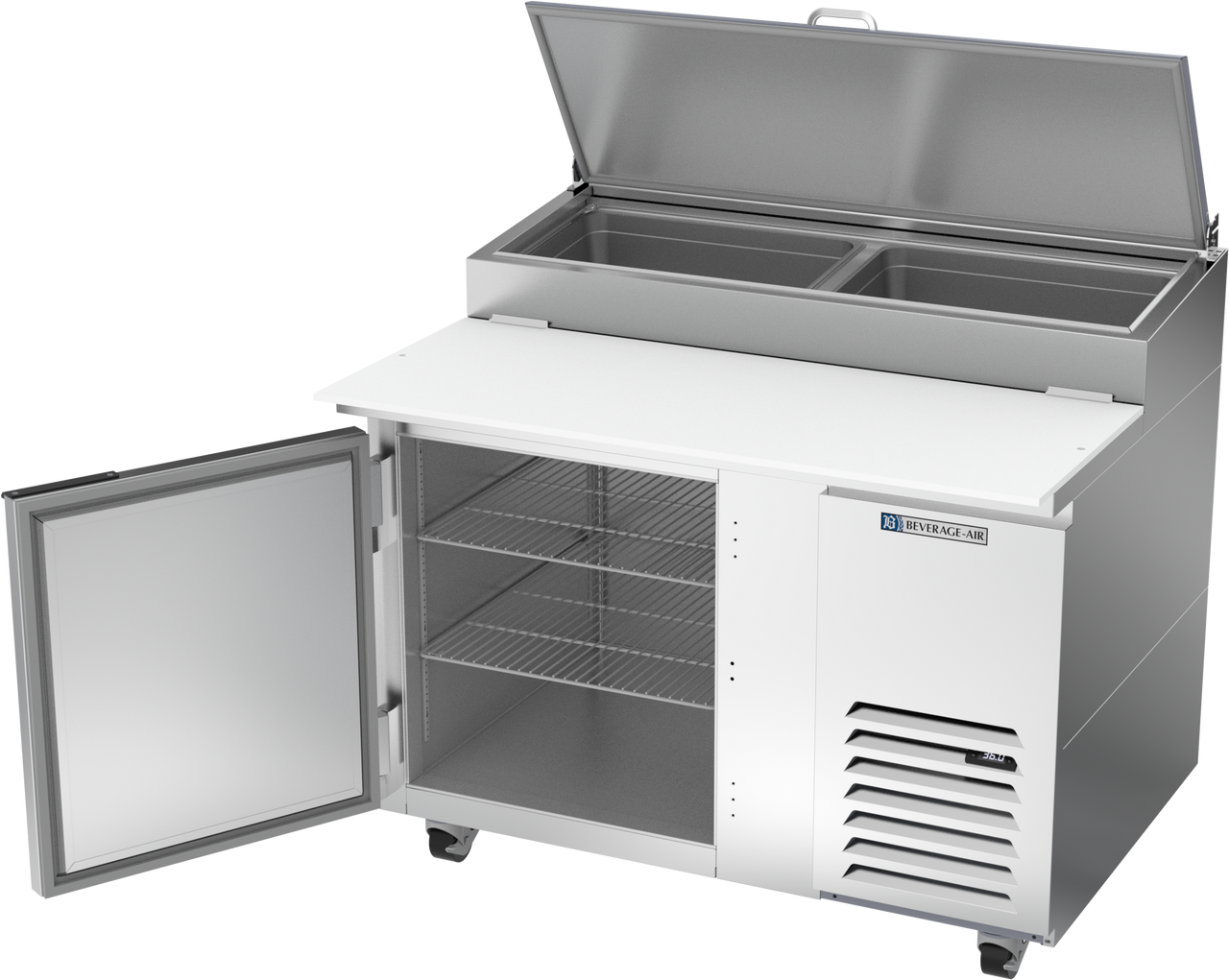 DP46HC | 46" One Door Pizza Prep Table