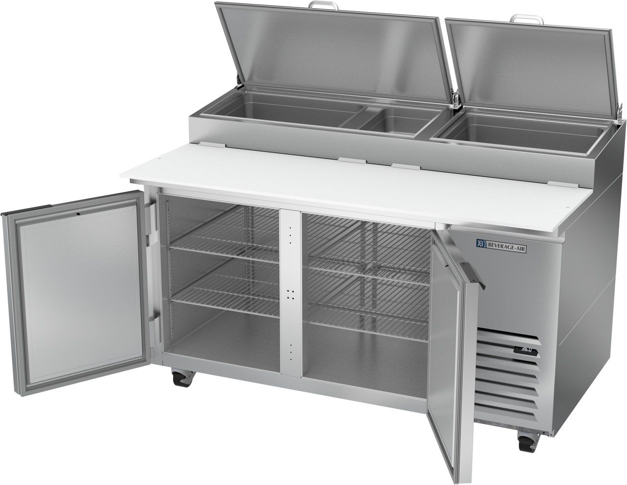 DP60HC | 60" Two Door Pizza Prep Table