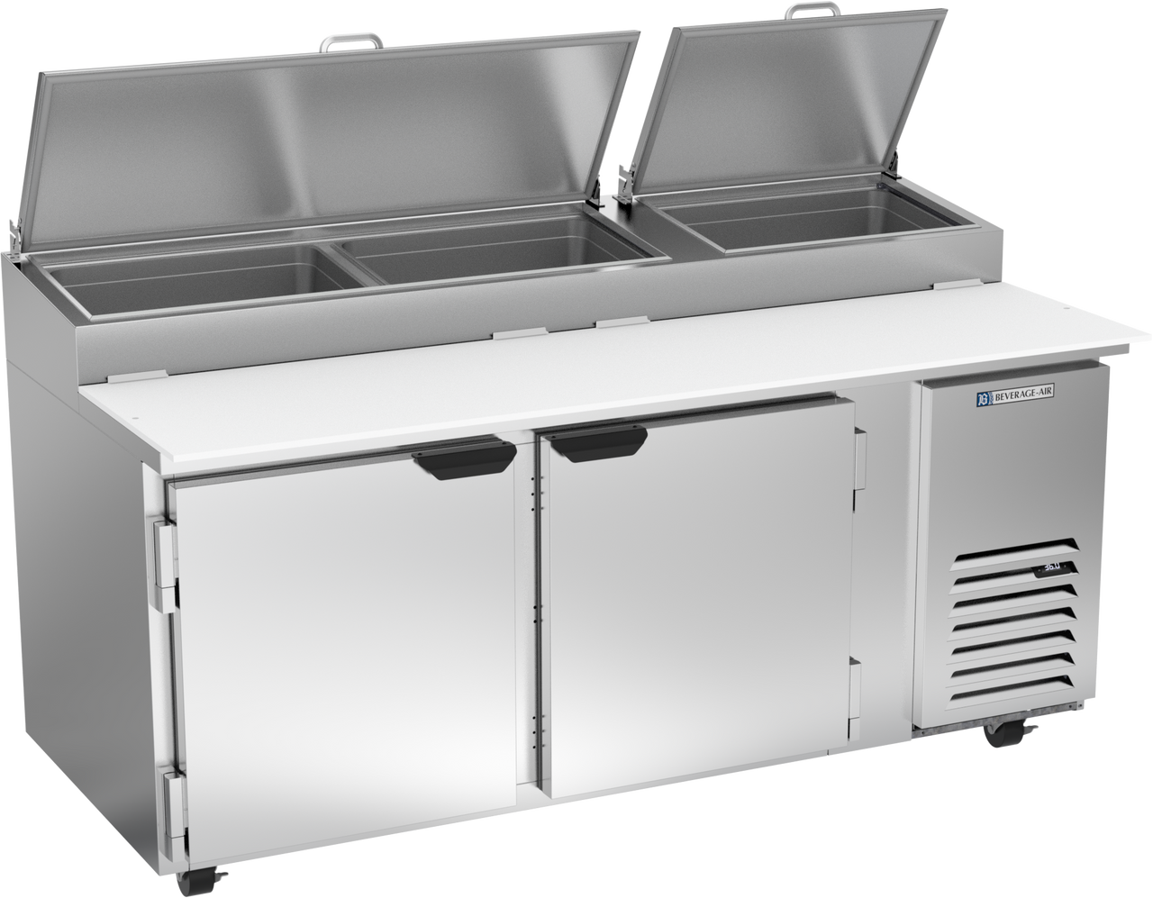 DP72HC | 72" Two Door Pizza Prep Table