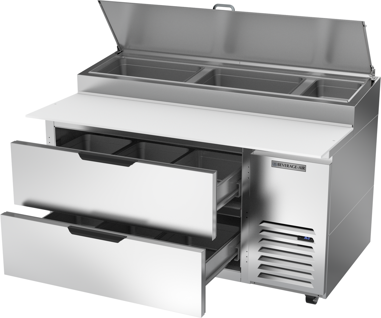 DPD60HC-2 | 60" Two Drawer Pizza Prep Table