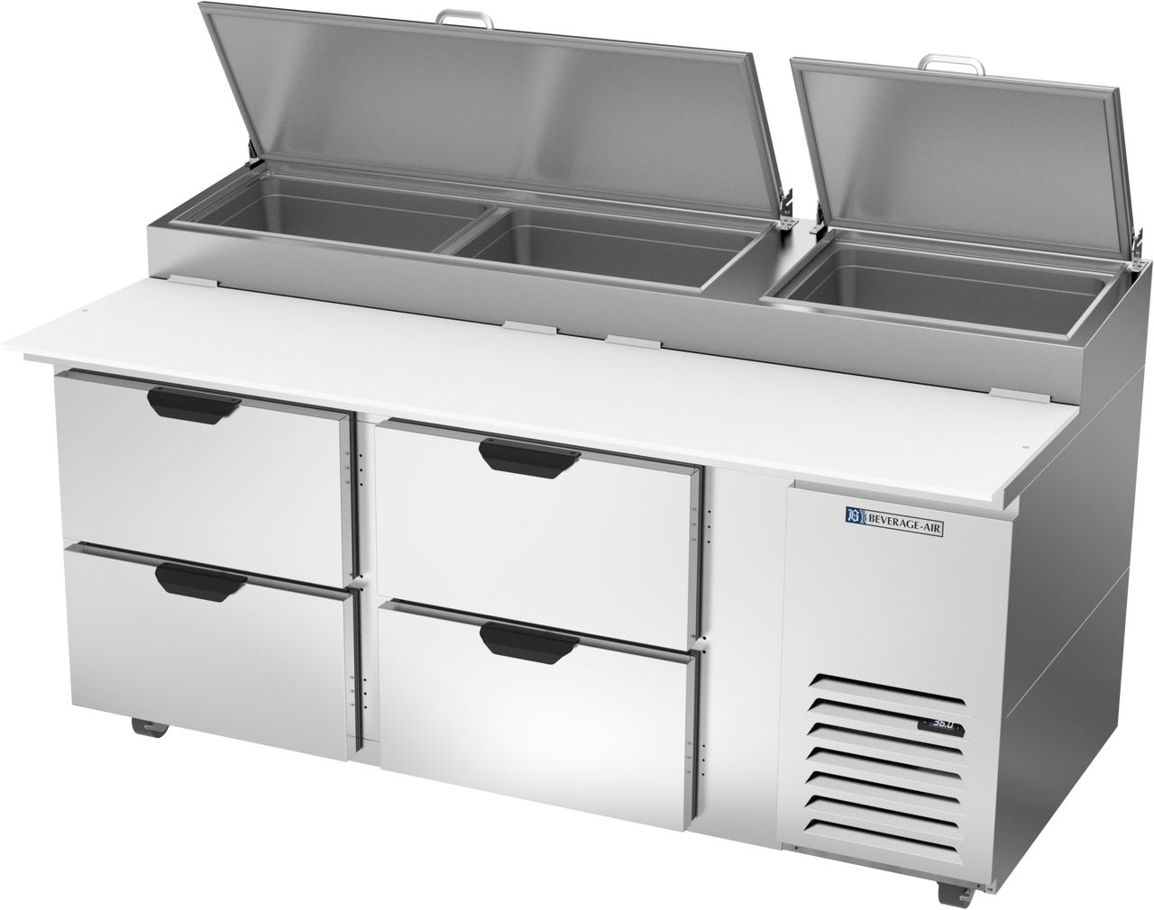 DPD72HC-4 | 72" Four Drawer Pizza Prep Table