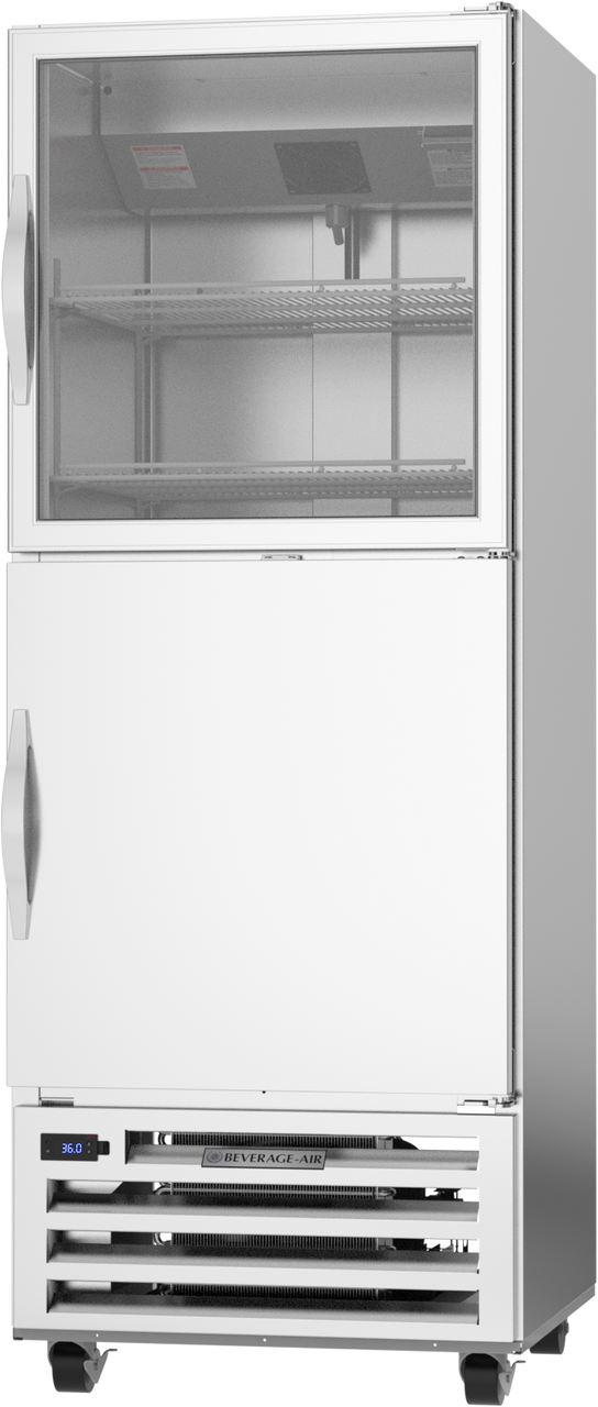 RI18HC-HGS | RI Series Half Glass Half Solid Reach-In Refrigerator