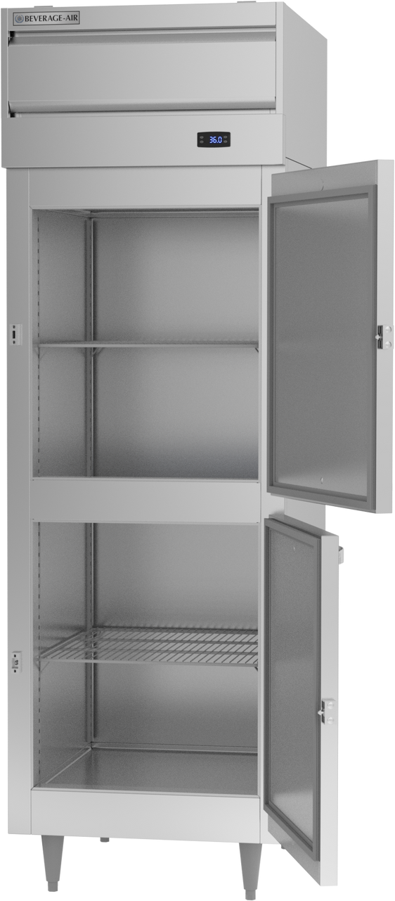 PR1HC-1AHS | P Series Half Solid Door Reach-In Refrigerator
