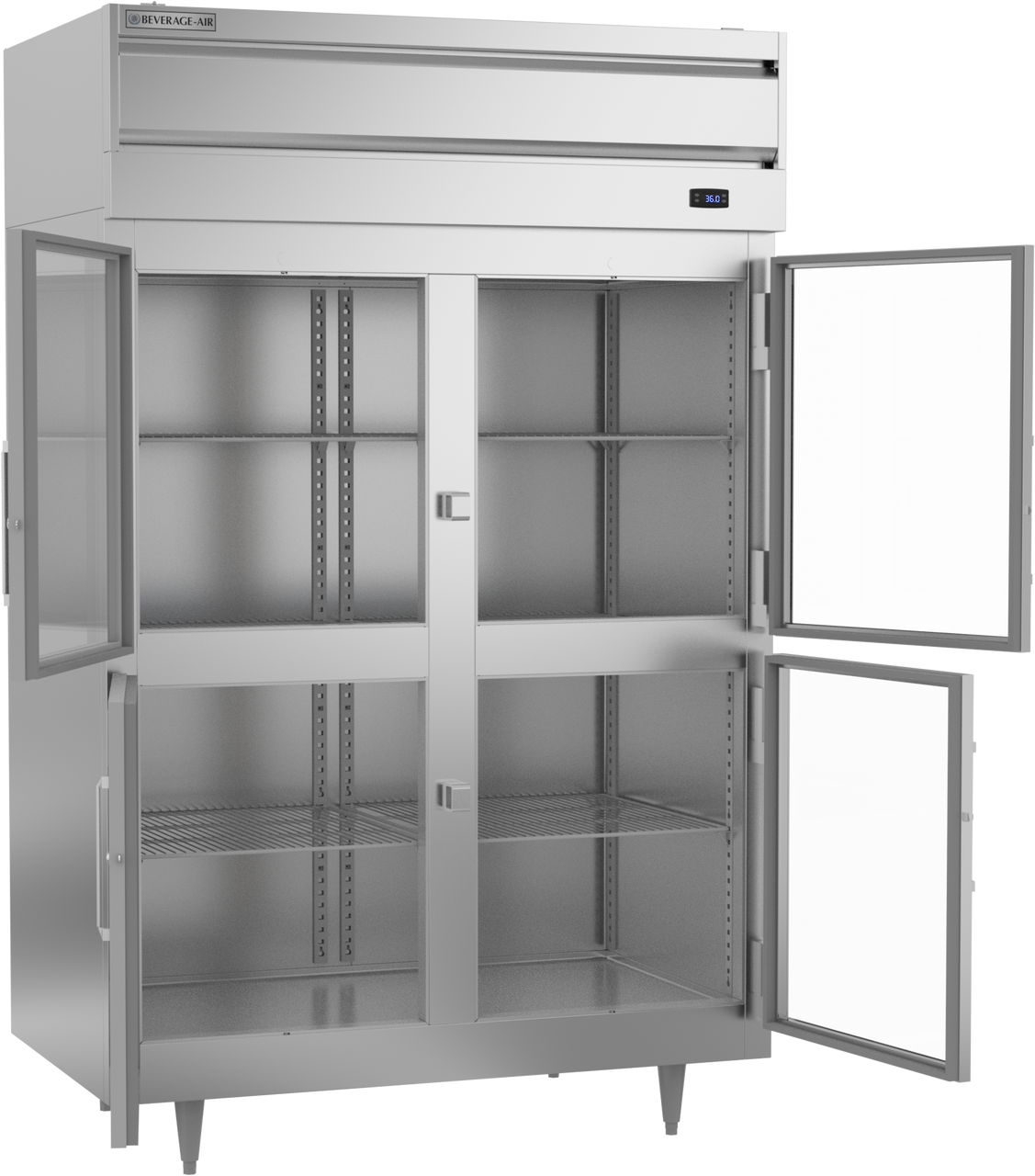 PR2HC-1BHG | P Series Half Glass Door Reach-In Refrigerator