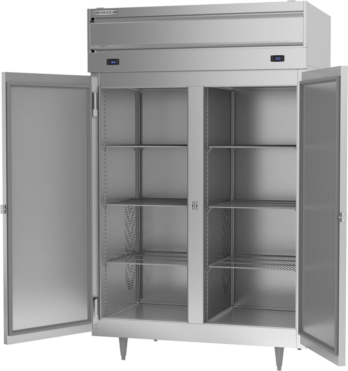 PRF24-24HC-1AS | P Series Solid Door Dual-Temps Reach-In Refrigerator/Freezer