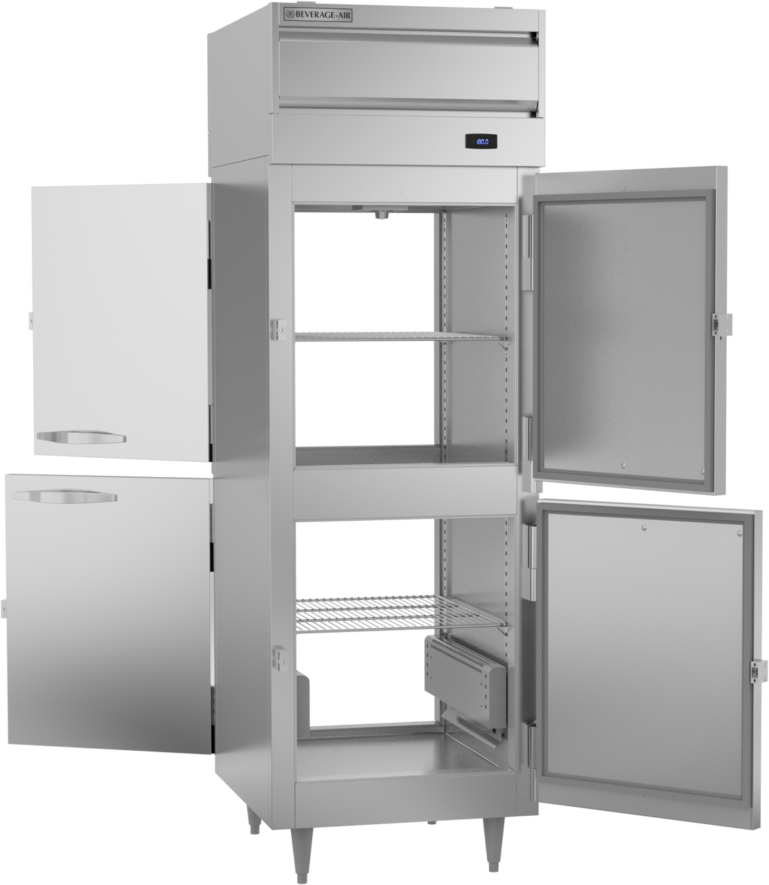 PH1-1HS-PT | P Series Half Solid Door Pass-Thru Warming Cabinet
