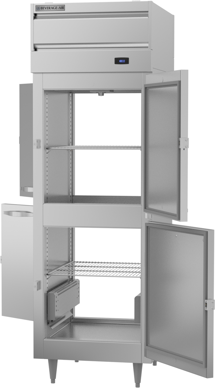 PH1-1HS-PT | P Series Half Solid Door Pass-Thru Warming Cabinet