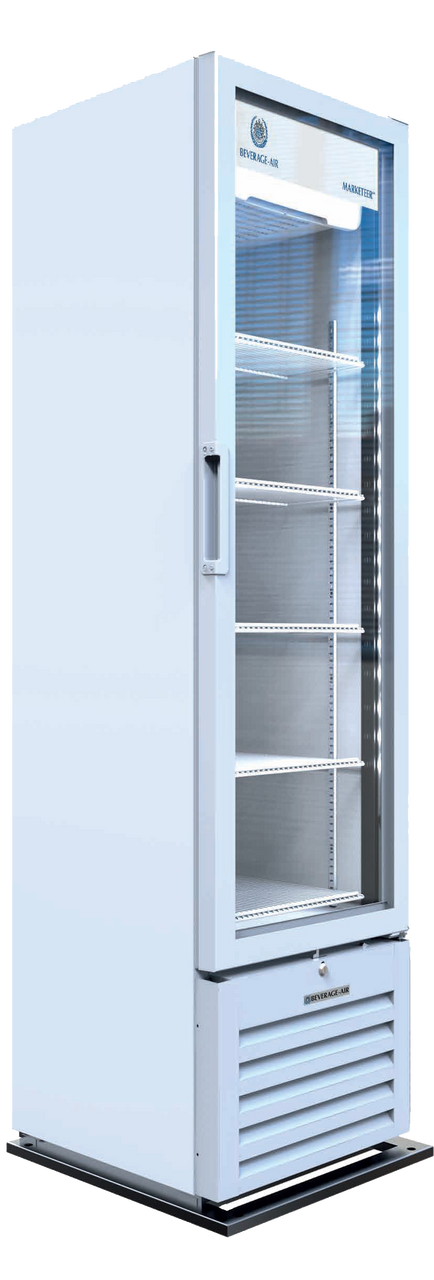 MT08-1H6W | Marketeer Glass Door Merchandiser in White