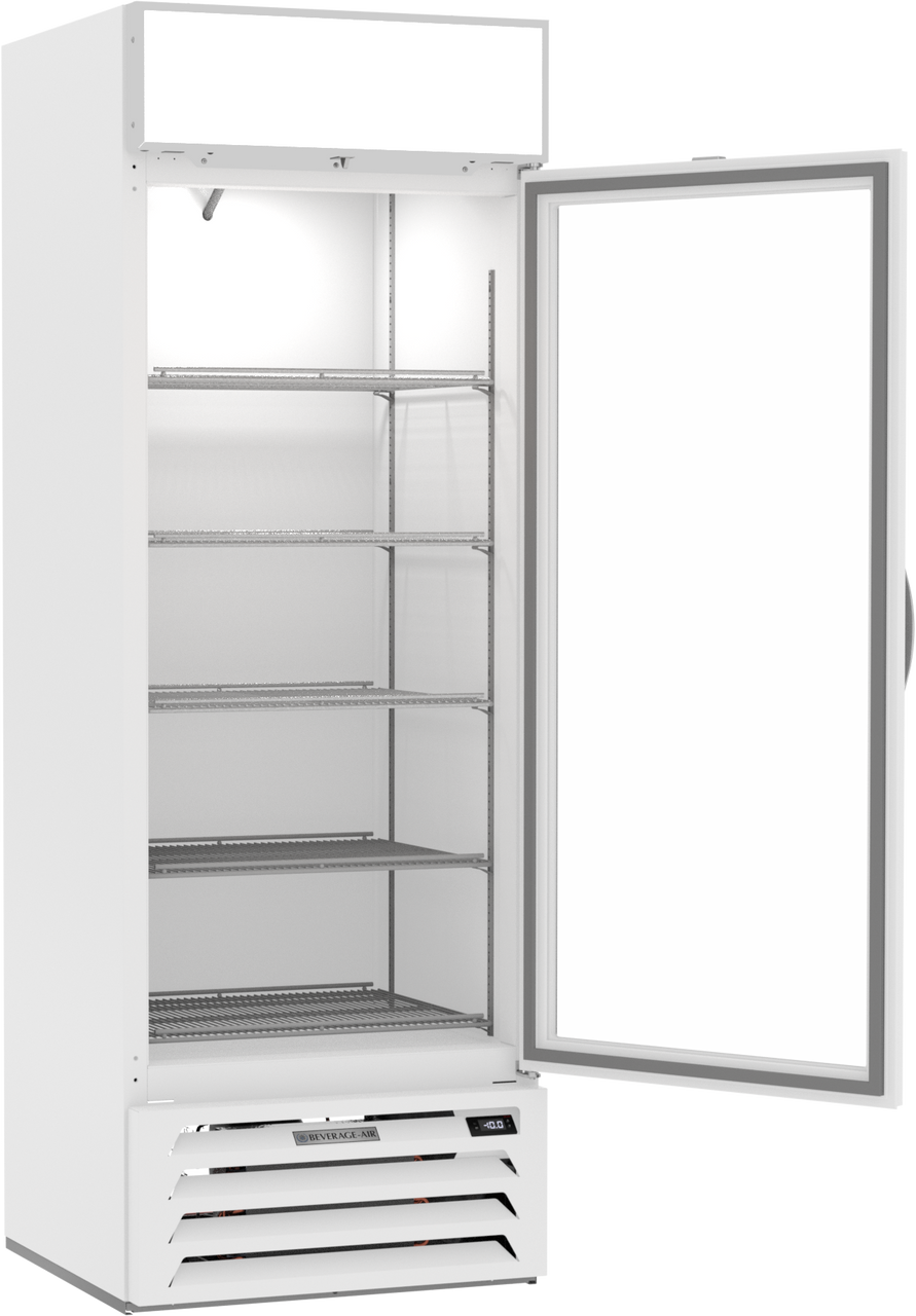 MMF19HC-1-W | MarketMax Glass Door Merchandiser Freezer in White