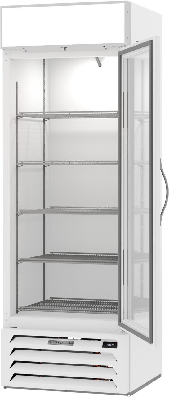 MMF19HC-1-W | MarketMax Glass Door Merchandiser Freezer in White