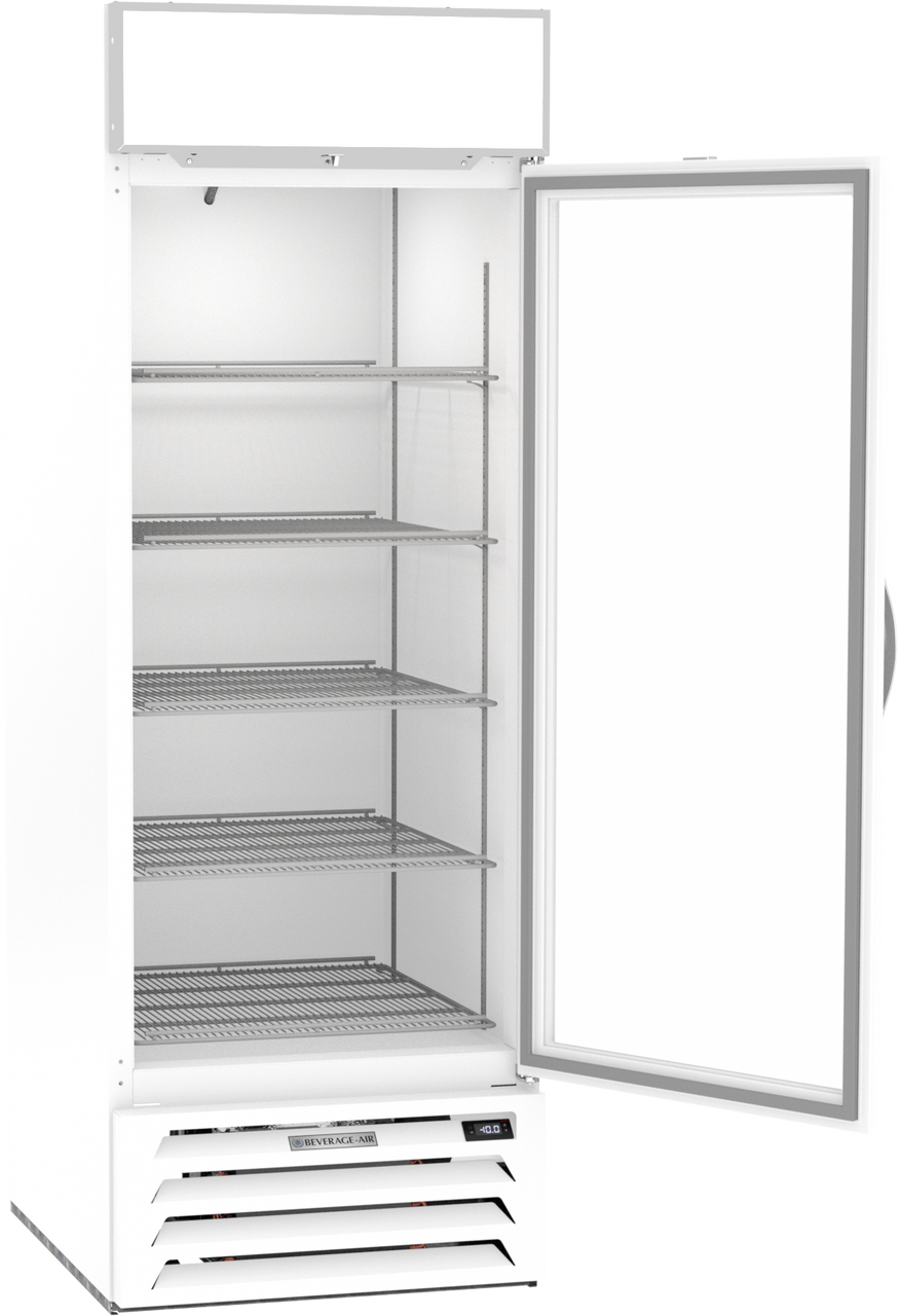 MMF23HC-1-W | MarketMax Glass Door Merchandiser Freezer in White