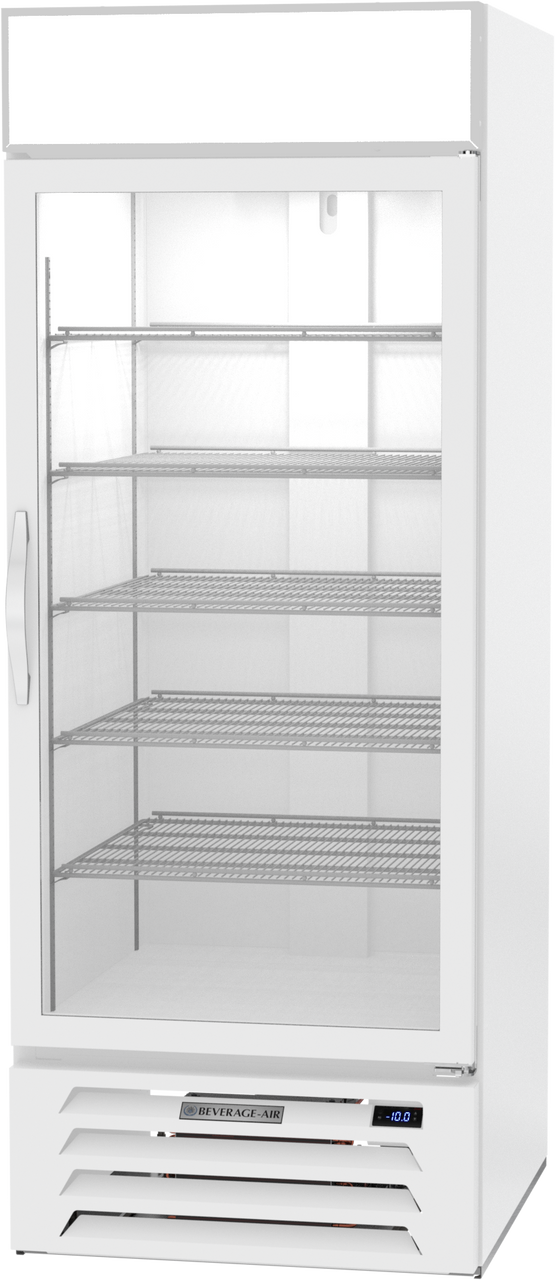 MMF27HC-1-W | MarketMax Glass Door Merchandiser Freezer in White