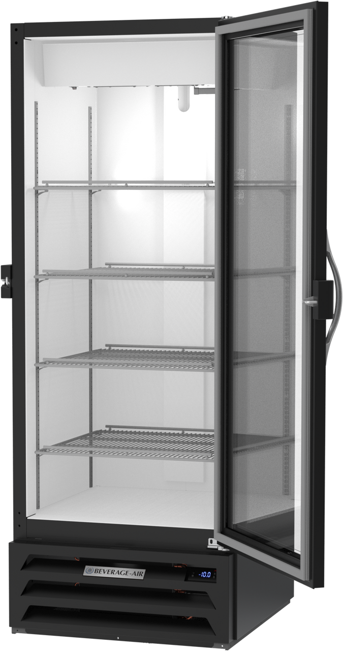 MMF12HC-1-B-IQ | MarketMax IQ Glass Door Merchandiser Freezer in Black
