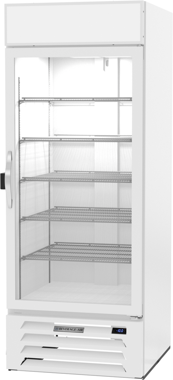 MMF27HC-1-W-IQ | MarketMax IQ Glass Door Merchandiser Freezer in White