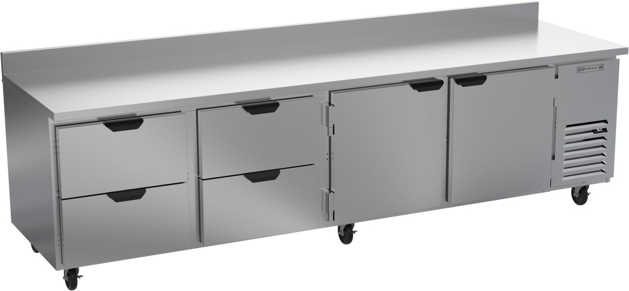 WTRD119AHC-4 | 119" Worktop Four Drawer Two Door Refrigerator