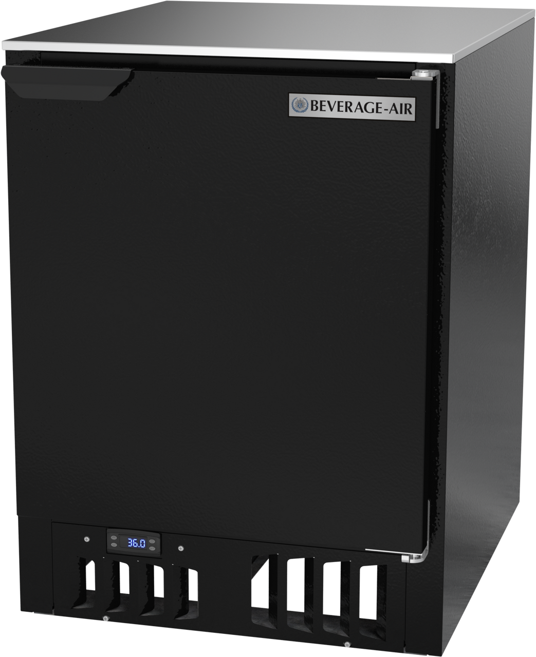 FLG24HC-1-B | 24" Front Loading Glass and Plate Chiller in Black