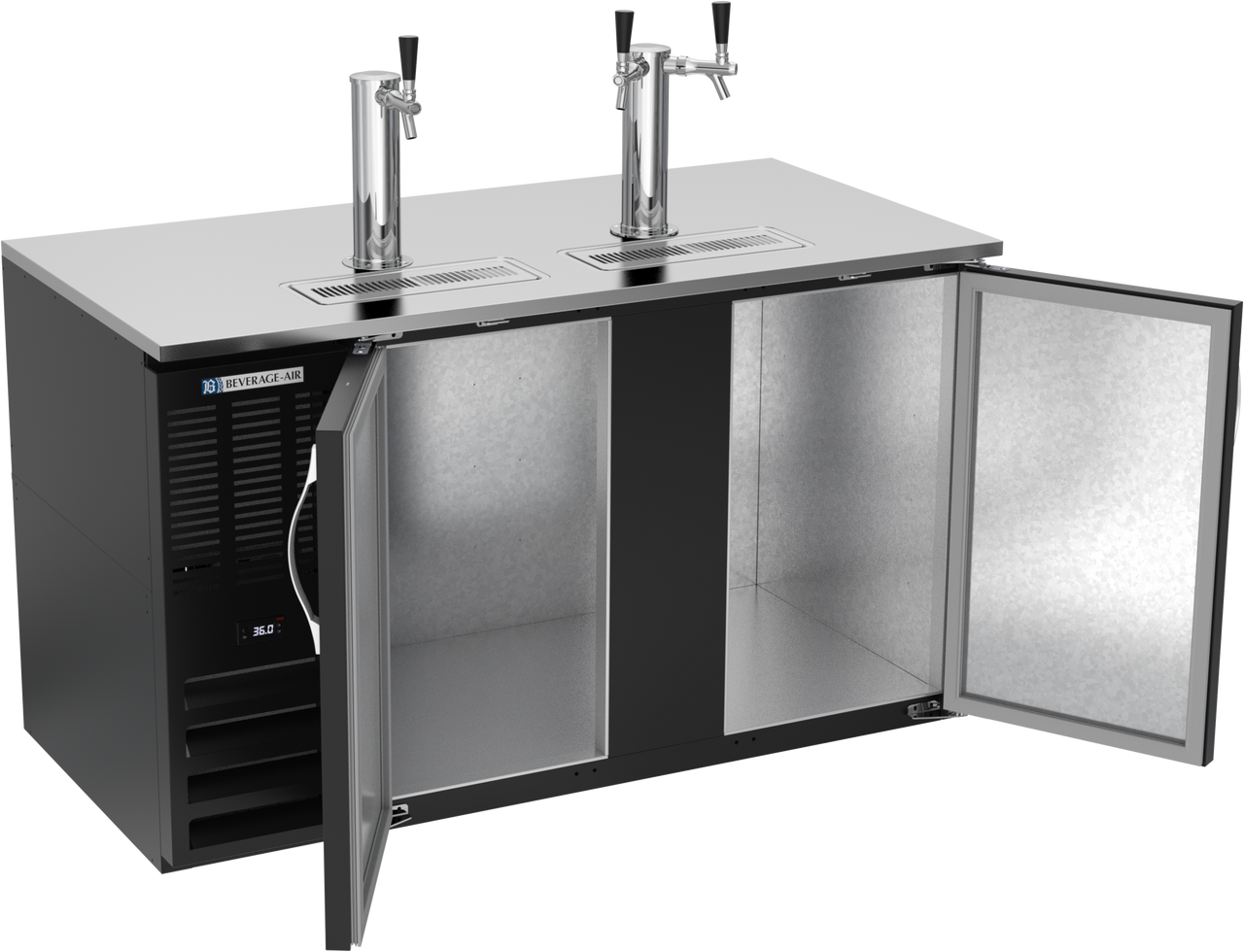 DD58HC-B | 58" Direct Draw Dispenser in Black