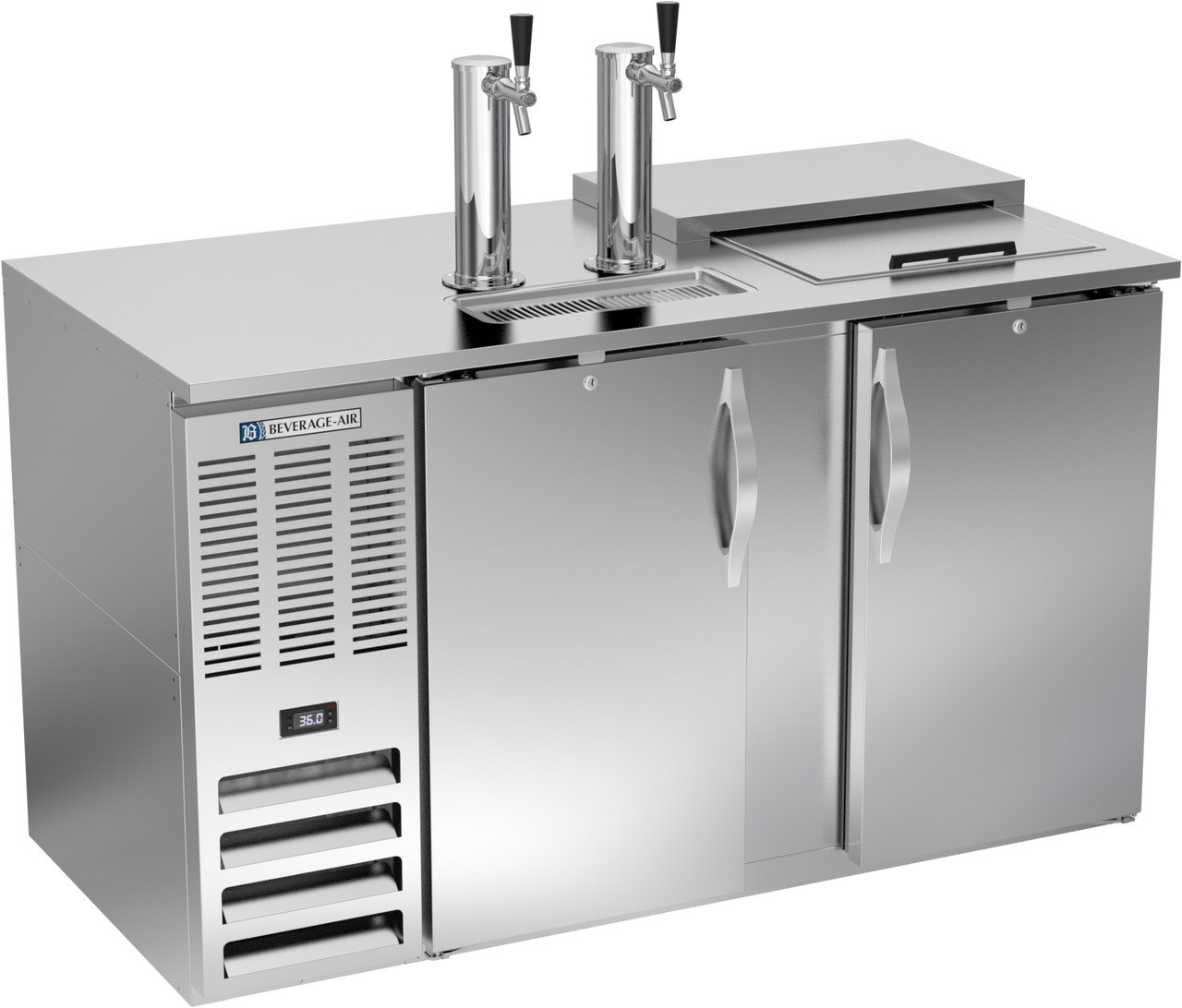 DD58HC-C-S | 58" Club Top Direct Draw Dispenser in Stainless Steel