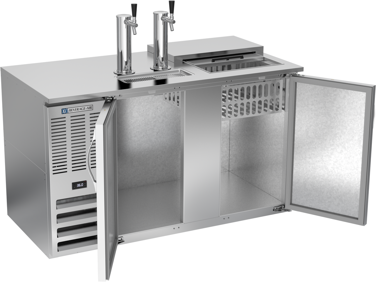 DD58HC-C-S | 58" Club Top Direct Draw Dispenser in Stainless Steel