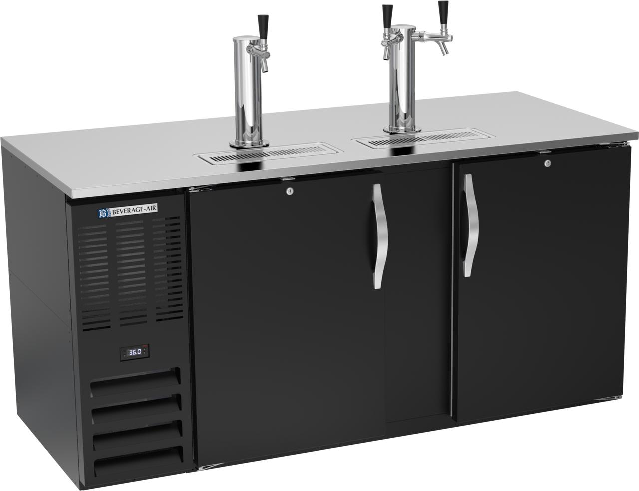 DD68HC-B | 68" Direct Draw Dispenser in Black