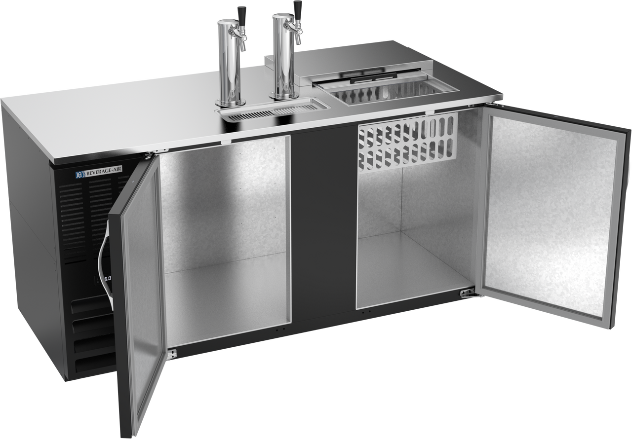 DD68HC-C-B | 68" Club Top Direct Draw Dispenser in Black