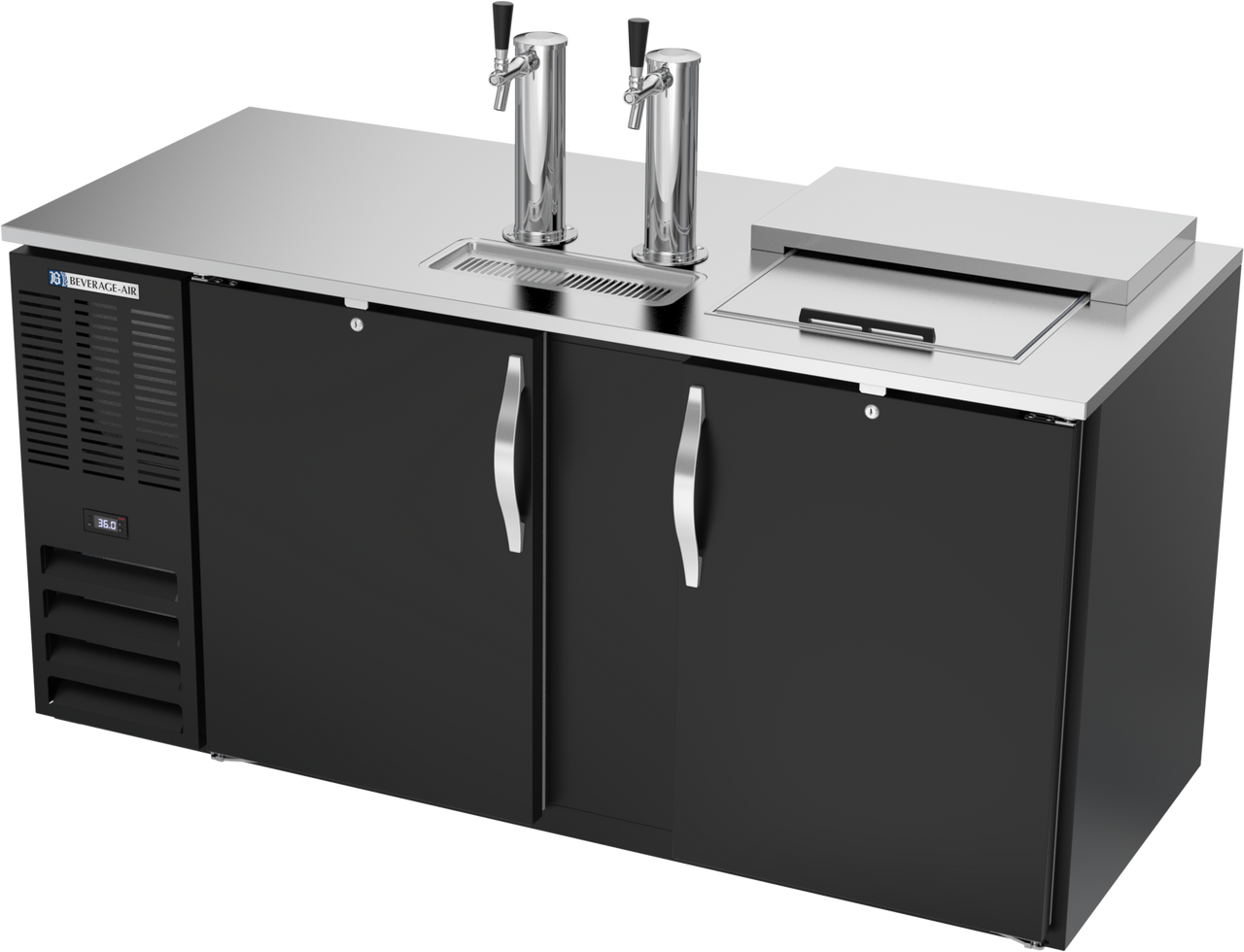 DD68HC-C-B | 68" Club Top Direct Draw Dispenser in Black