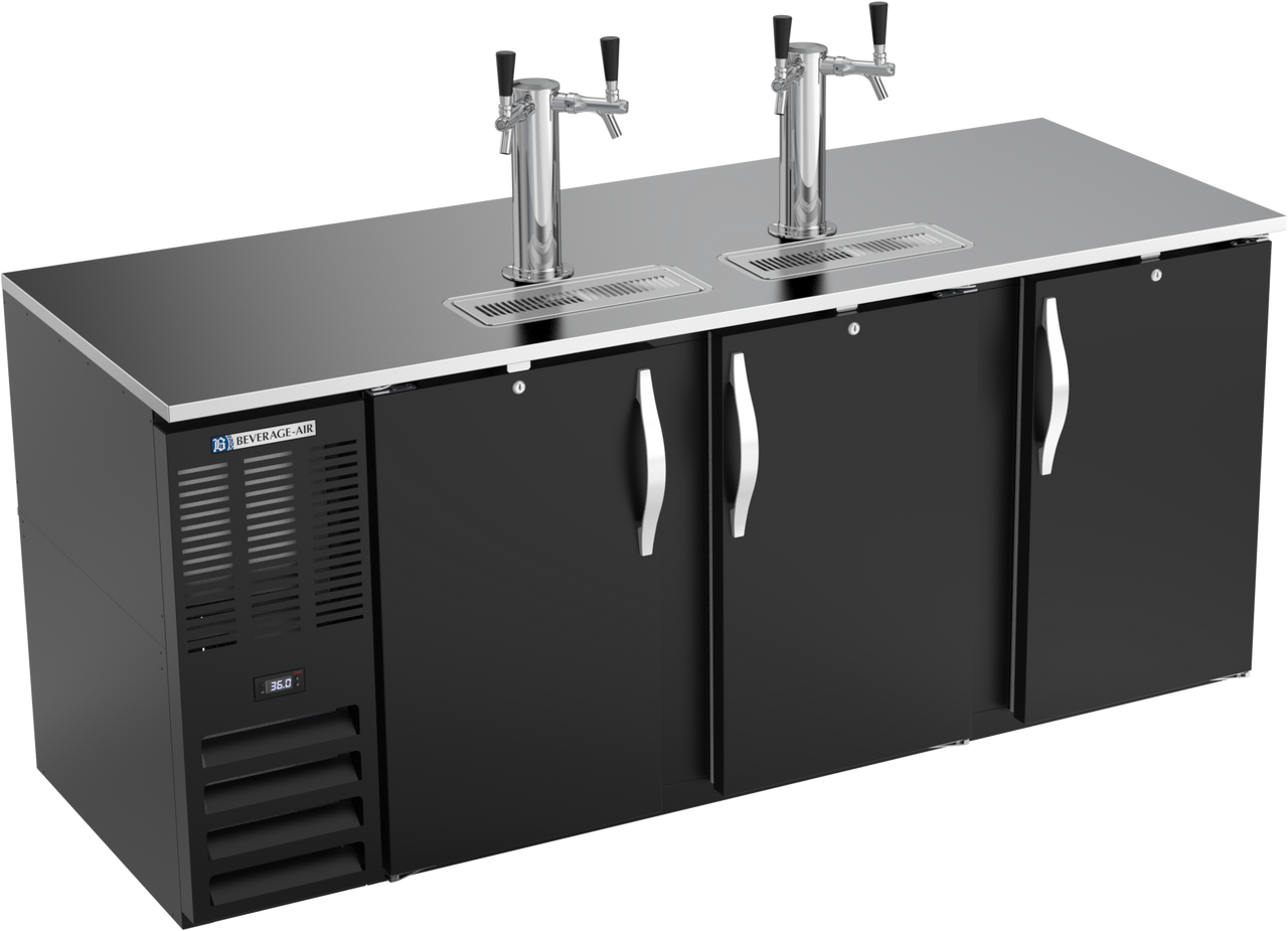 DD78HC-B | 78" Direct Draw Dispenser in Black