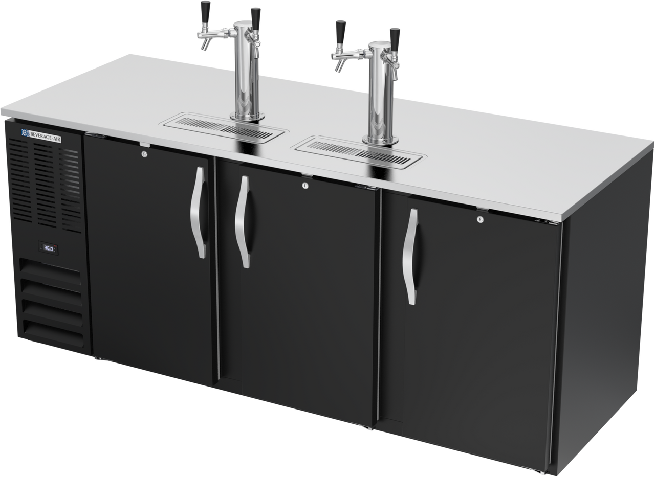 DD78HC-B | 78" Direct Draw Dispenser in Black