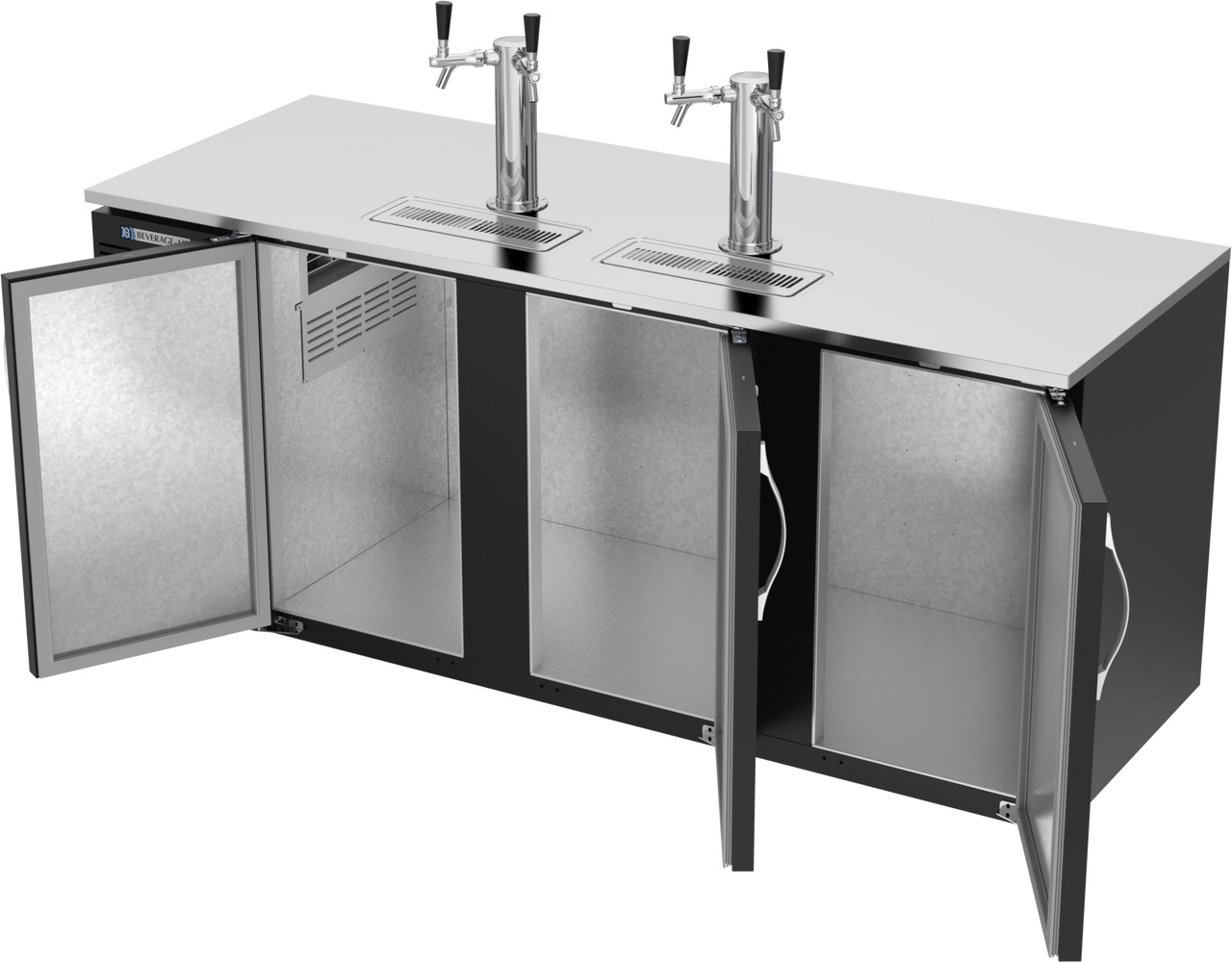 DD78HC-B | 78" Direct Draw Dispenser in Black