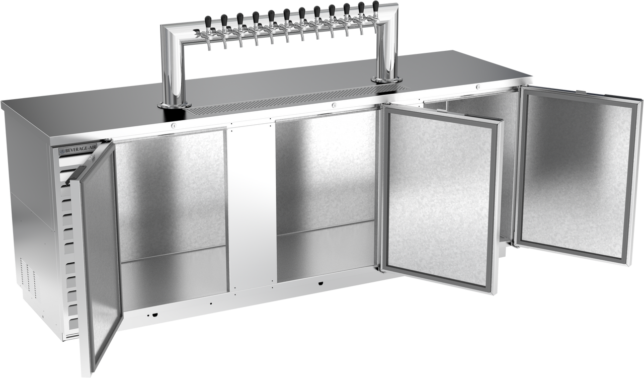 DD94HC-1-S-12T | 94" Twelve Tap Direct Draw Dispenser in Stainless Steel