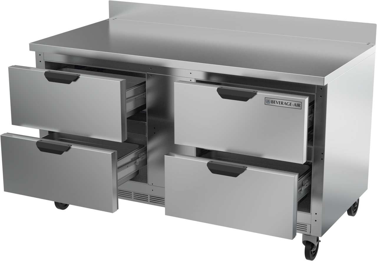 WTFD60AHC-4 | 60" Worktop Four Drawer Freezer