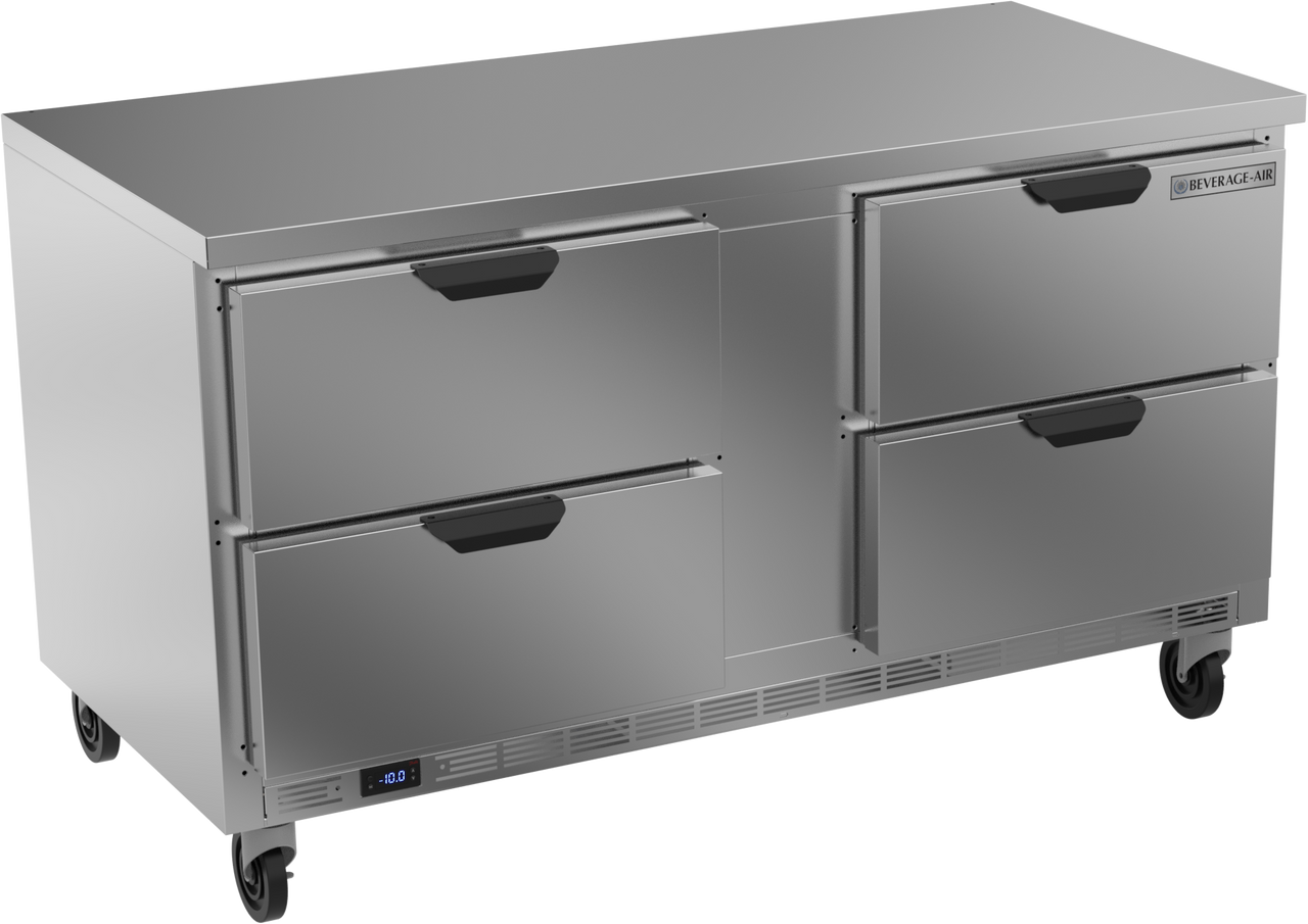 WTFD60AHC-4-FLT | 60" Worktop Four Drawer Freezer with Flat Top