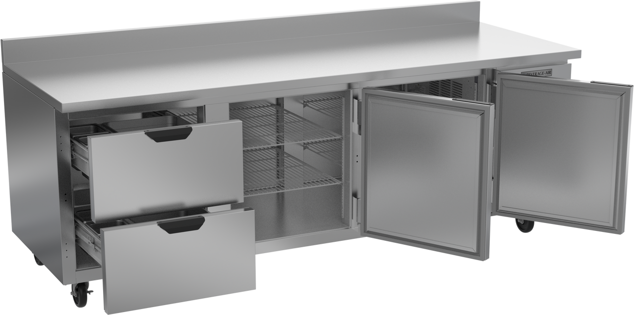 WTRD93AHC-2 | 93" Worktop Two Drawer Two Door Refrigerator