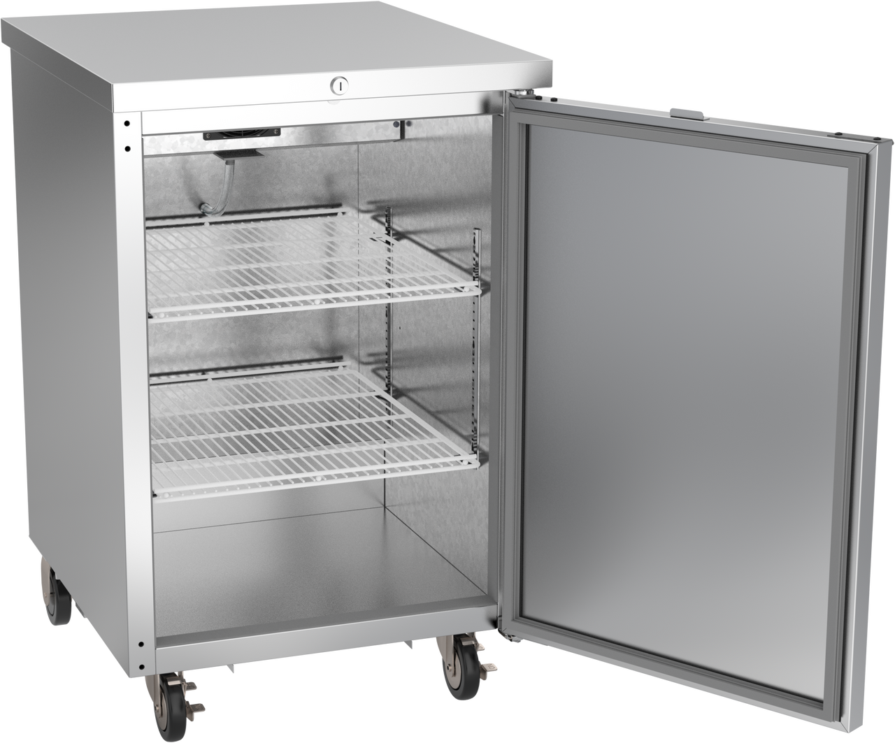 BB24HC-1-F-S | 24" Solid Door Food Rated Back Bar in Stainless Steel