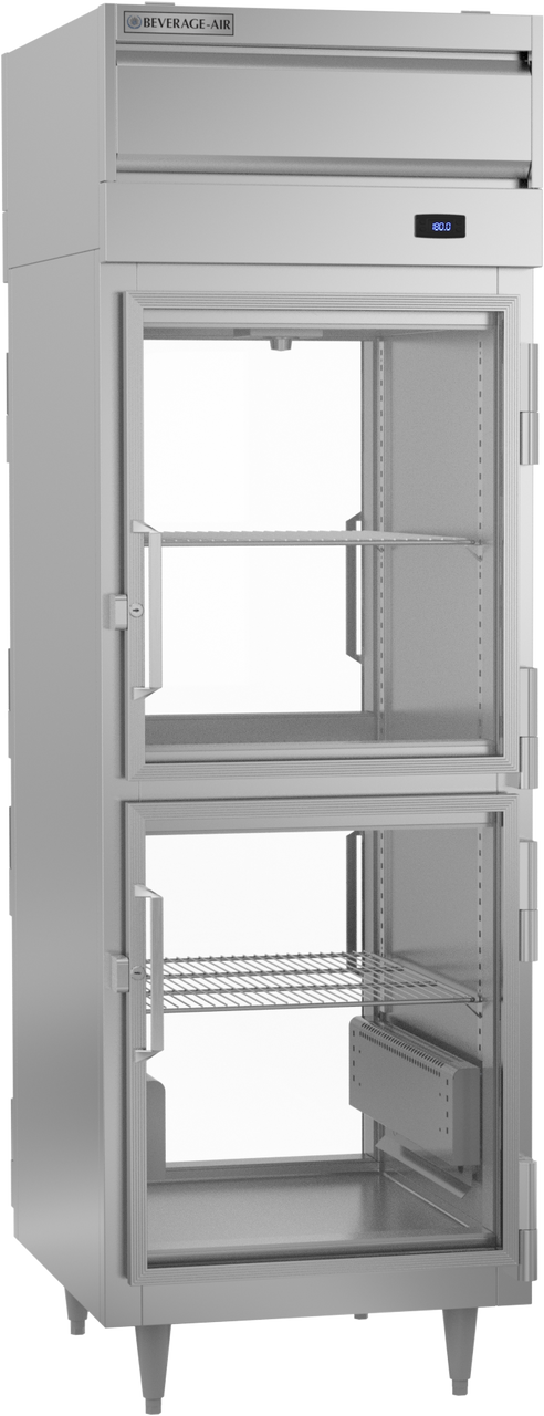 PH1-1BHG-PT | P Series Half Glass Door Pass-Thru Warming Cabinet