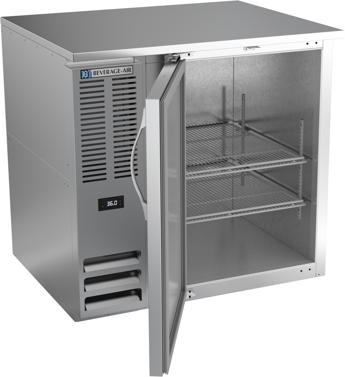 BB36HC-S | 36" Solid Door Back Bar in Stainless Steel BB36HC-S | 36" Solid Door Back Bar in Stainless Steel