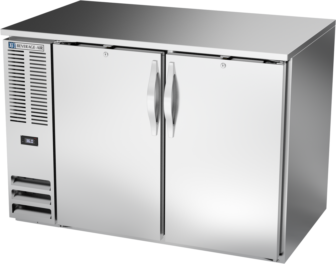 BB48HC-F-S | 48" Solid Doors Food Rated Back Bar in Stainless Steel BB48HC-F-S | 48" Solid Doors Food Rated Back Bar in Stainless Steel