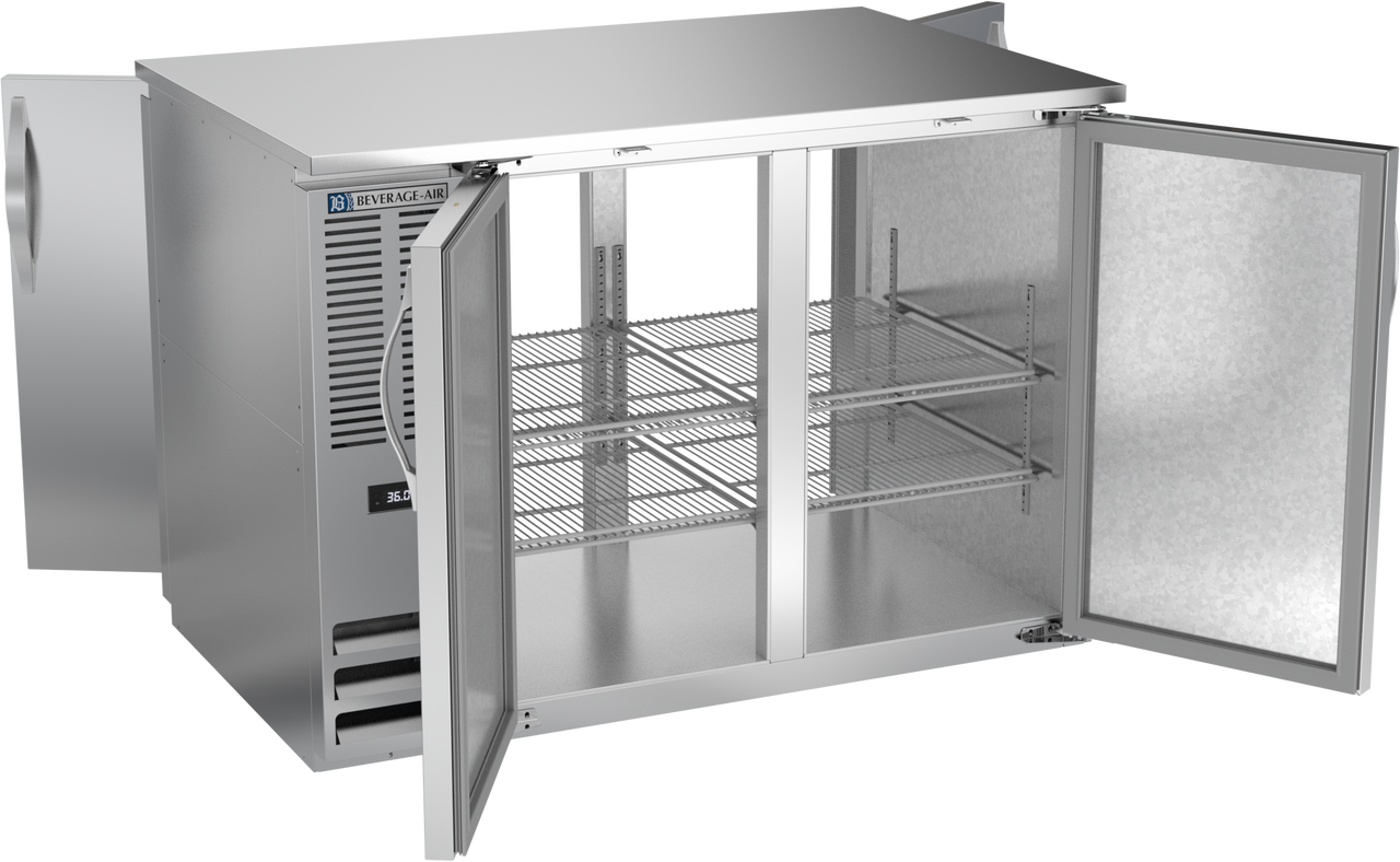 BB48HC-PT-S | 48" Solid Doors Pass-thru Back Bar in Stainless Steel BB48HC-PT-S | 48" Solid Doors Pass-thru Back Bar in Stainless Steel