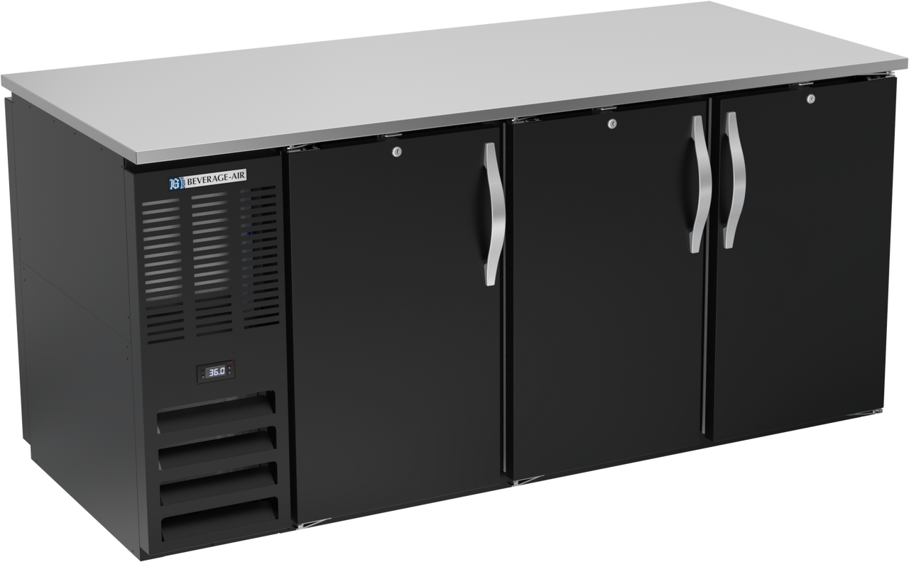 BB72HC-F-PT-B | 72" Solid Doors Food Rated Pass-thru Back Bar in Black BB72HC-F-PT-B | 72" Solid Doors Food Rated Pass-thru Back Bar in Black