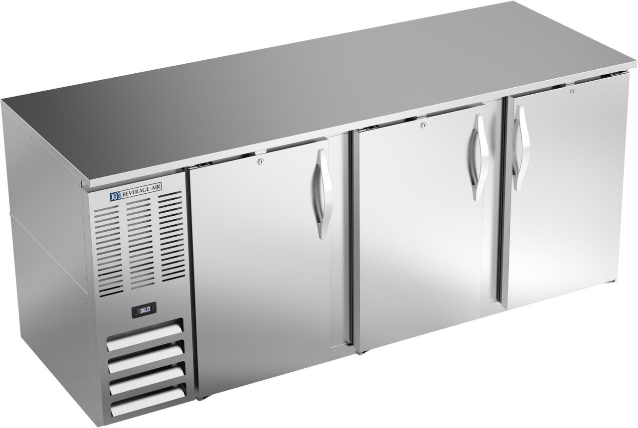 BB78HC-F-S | 78" Solid Doors Food Rated Back Bar in Stainless Steel BB78HC-F-S | 78" Solid Doors Food Rated Back Bar in Stainless Steel