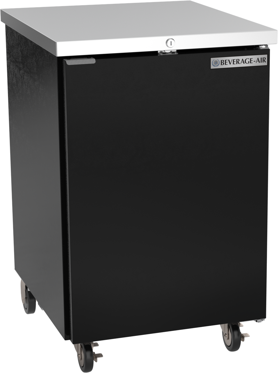 BB24HC-1-B | 24" Solid Door Back Bar in Black
