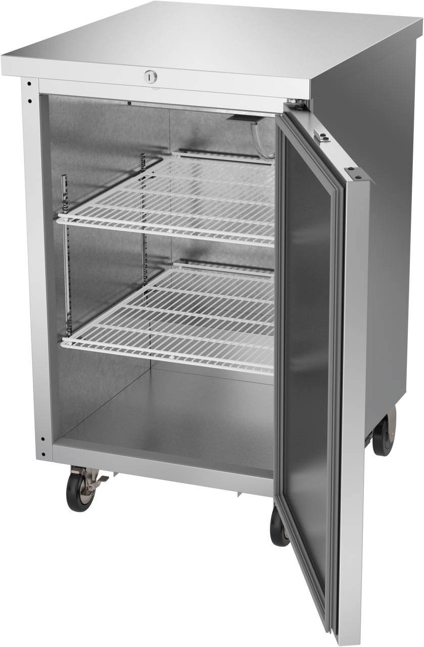 BB24HC-1-F-S | 24" Solid Door Food Rated Back Bar in Stainless Steel