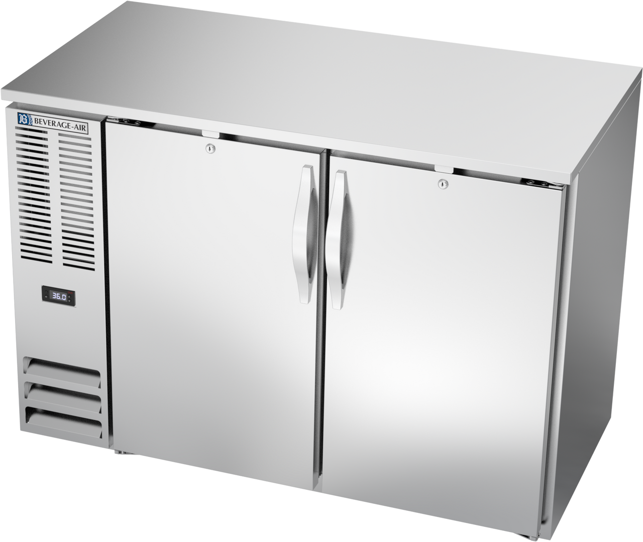 BBN48HC-S | 48" Narrow Depth Solid Doors Back Bar in Stainless Steel BBN48HC-S | 48" Narrow Depth Solid Doors Back Bar in Stainless Steel