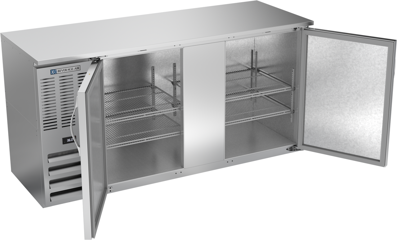 BBN68HC-S | 68" Narrow Depth Solid Doors Back Bar in Stainless Steel BBN68HC-S | 68" Narrow Depth Solid Doors Back Bar in Stainless Steel
